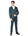 AD by Arvind Tailored Fit Geometric Patterned Three Piece Suit