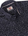 Flying Machine Spread Collar Abstract Print Shirt