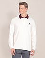 U.S. Polo Assn. Corduroy Collar Long Sleeve Polo Shirt