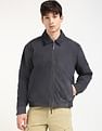 Calvin Klein Jeans Solid Regular-Fit Leather Jacket