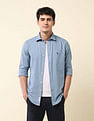 U.S. Polo Assn. Tailored Fit Pure Cotton Dobby Shirt