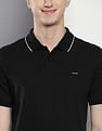 Calvin Klein Stretch Pique Tipped Polo Shirt