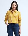 U.S. Polo Assn. Women Tartan Checked Twill Shirt