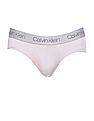 Calvin Klein Underwear Men Grey Mid Rise Solid Hip Briefs