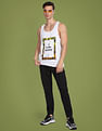 Flying Machine Sleeveless Cotton T-Shirt