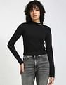 Calvin Klein Jeans Slim-Fit Viscose Mock Neck Top