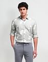 Arrow Newyork Satin Weave Abstract Shirt