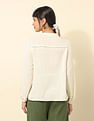 U.S. Polo Assn. Women Lace Detailed Solid Shirt