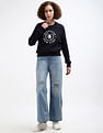 Tommy Hilfiger Embroidered Crest Crew Neck Sweater