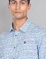 AD by Arvind Abstract Print Cotton Casual Shirt