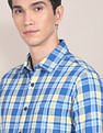 U.S. Polo Assn. Spread Collar Plaid Check Casual Shirt