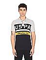U.S. Polo Assn. Denim Co. Brand Print Colour Block Polo Shirt