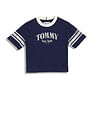 Tommy Hilfiger Girls Blue Logo T-Shirt