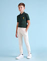 U.S. Polo Assn. Kids Boys Brand Printed Regular Fit Track Pants