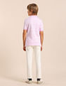 U.S. Polo Assn. Kids Boys Horizontal Striped Regular Fit Polo T shirt