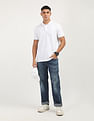 Calvin Klein Jeans Stretch Pique Solid Tipped Polo Shirt