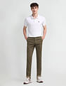 Arrow Sport Slim Fit Textured Trousers