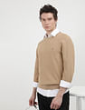 Tommy Hilfiger Oval Structure Crew Neck Sweater