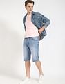 Tommy Hilfiger Regular-Fit Faded/ Printed Mid-Rise Shorts