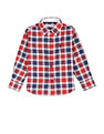 U.S. Polo Assn. Kids Boys Pure Cotton Buffalo Check Shirt