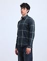 Flying Machine Grid Tattersall Checked Twill Shirt