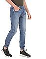 Calvin Klein Men Blue Stone Wash Four-Way Stretch Jogger Jeans