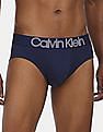 Calvin Klein Underwear Men Blue Pique Solid Hipster Briefs