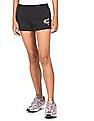 Calvin Klein Women Black Elasticized Waist Solid Shorts