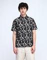 Flying Machine Printed Regular Fit Twill Shirt