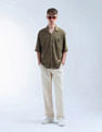 Flying Machine Textured Oversized Jacquard Shirt