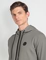 Arrow Newyork Solid Zip Up Sweatshirt