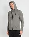 Arrow Newyork Solid Zip Up Sweatshirt