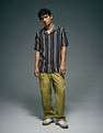 Flying Machine Vertical Striped Original Cuban Shirt