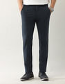 Arrow Sport Solid Mid Rise Autoflex Trousers