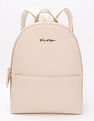 Tommy Hilfiger Solid Beige Pu Backpack