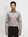 Arrow Slim Fit Textured Pattern Shirt