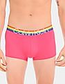 Calvin Klein Underwear Men Pink Pride Low Rise Solid Stretch Trunks