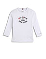 Tommy Hilfiger Kids Boys Monotype Flock Regular T-Shirt