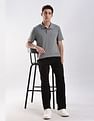 Calvin Klein Jeans Regular-Fit Solid Cotton Polo Shirt