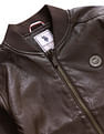 U.S. Polo Assn. Kids Stand Neck Solid Casual Jacket