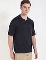 Calvin Klein Jeans Solid Regular-Fit Linen Polo T-Shirt