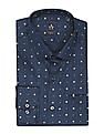 Arrow Spread Collar Manhattan Slim Fit Printed Formal Shirt