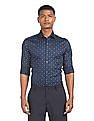 Arrow Spread Collar Manhattan Slim Fit Printed Formal Shirt