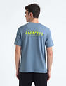 Flying Machine Back Graphic Cotton T-Shirt