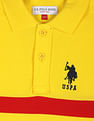U.S. Polo Assn. Kids Horizontal Stripe Cotton Polo Shirt