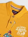U.S. Polo Assn. Denim Co. Brand Print Ribbed Collar Polo Shirt