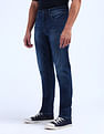 Flying Machine Slash Slim Tapered Fit Jeans