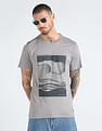 Flying Machine Tonal Graphic Print Cotton T-Shirt