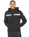 Flying Machine High Neck Contrast Tape Padded Jacket