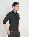 Arrow Horizontal Stripe Cotton Shirt